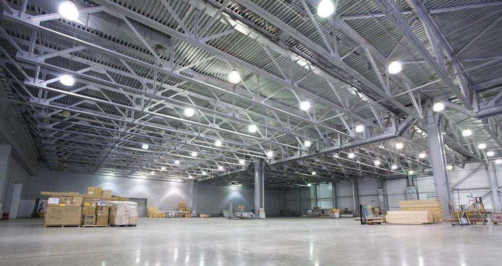 Interior of a manufacturing and warehouse facility in Vaughan