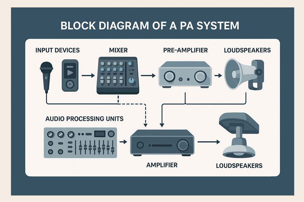 Block Diagram of a PA System