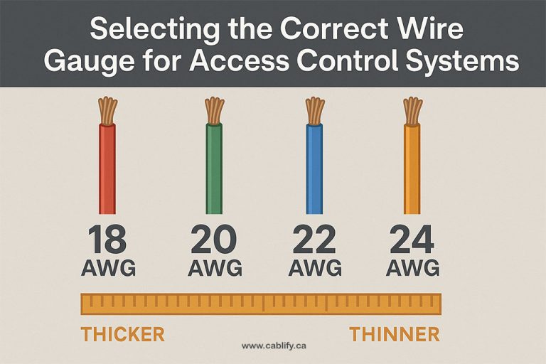 Access control wiring and controller work in a Brampton commercial building