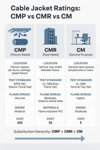 Cmp Vs Line Pool Cable Management and Fire Safety in Commercial Installations - Cablify