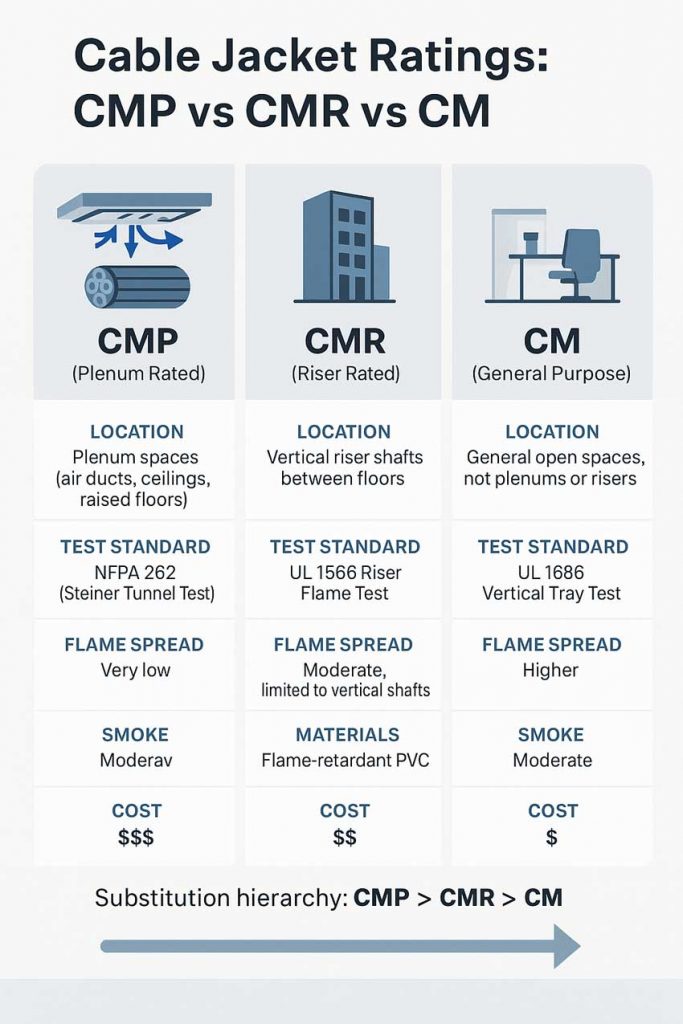 CMP vs CMR vs CM Cable Jackets