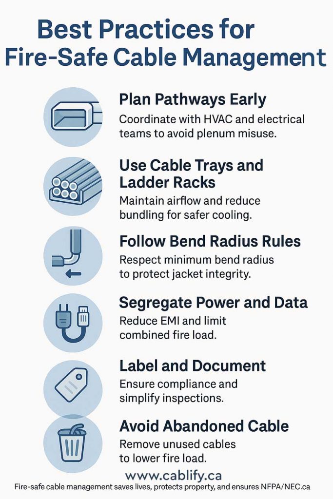 Best Practices for Fire-Safe Cable Management