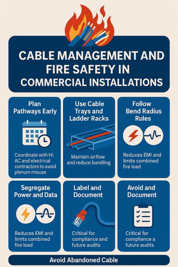 Cable Management and Fire Safety in Commercial Installations