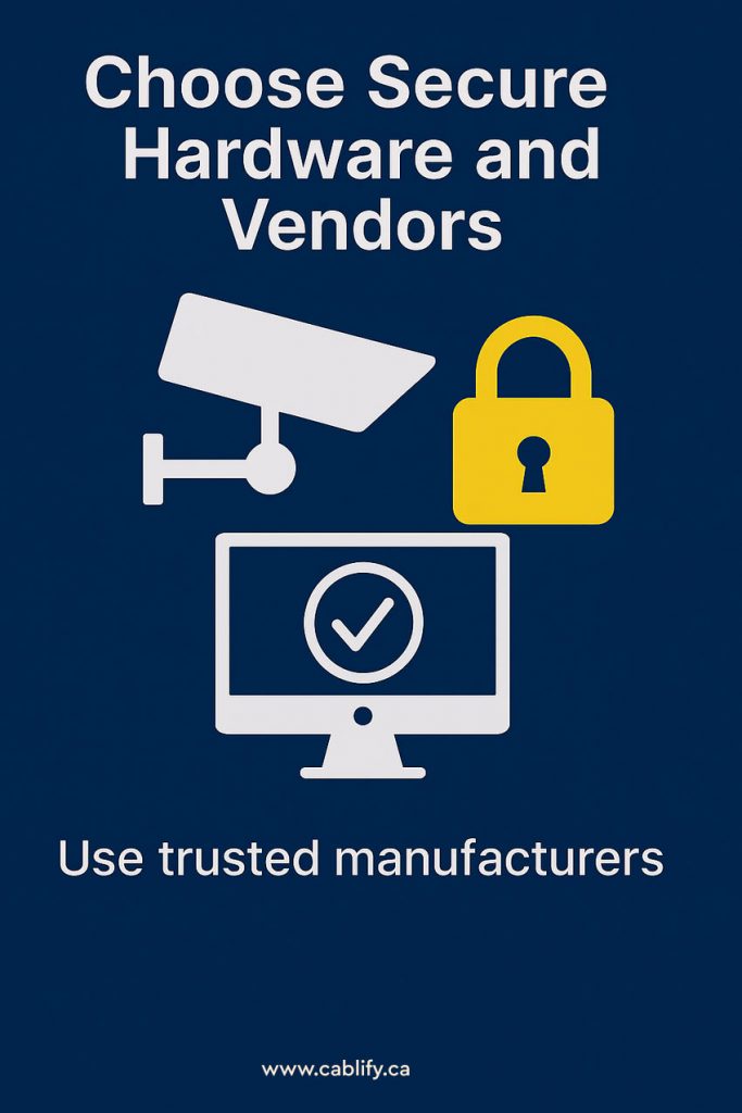 use secure hardware vendors