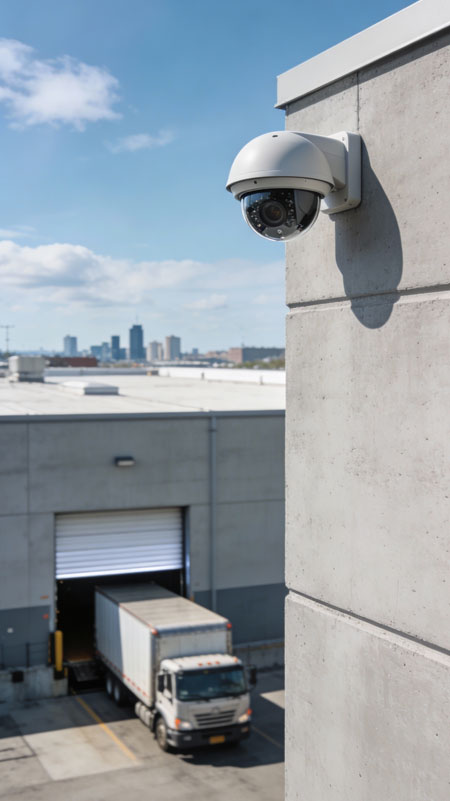 Warehouse security camera setup Brampton