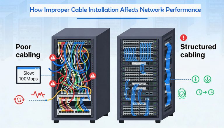How Improper Cable Installation Affects Network Performance