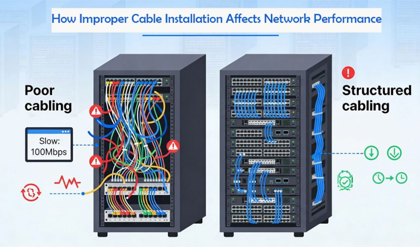 How Improper Cable Installation Affects Network Performance
