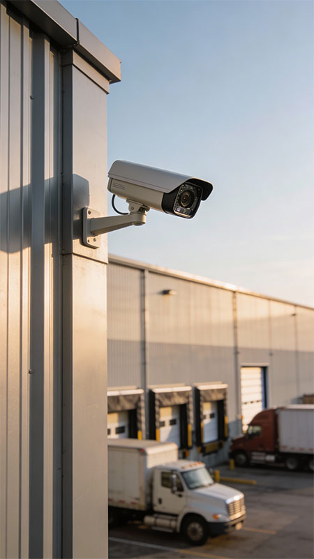 Professional CCTV installation in Toronto warehouse