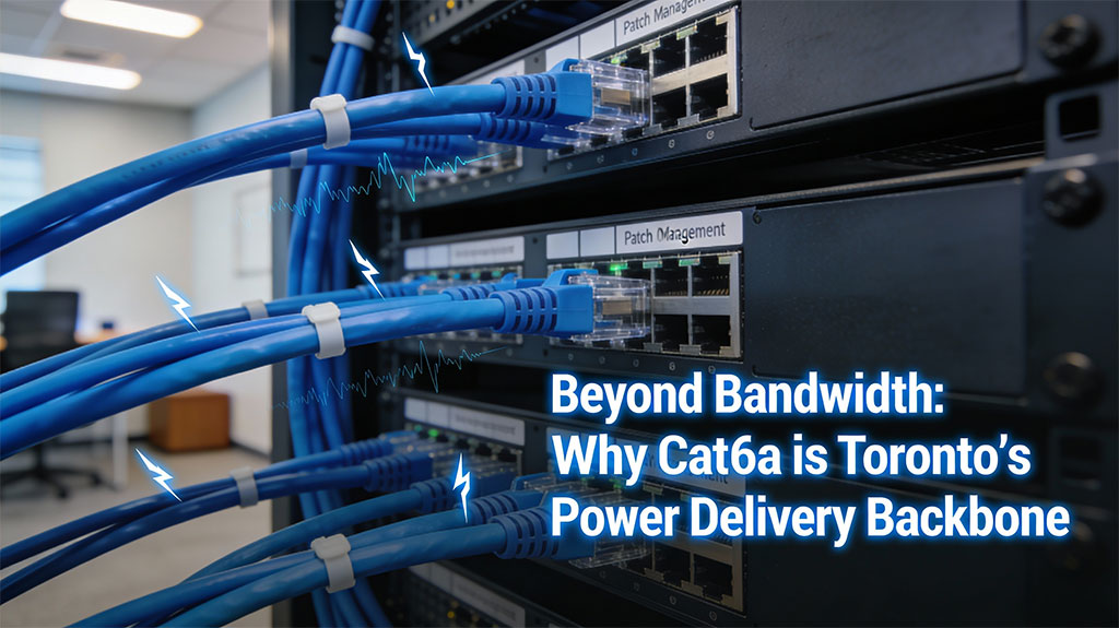 Beyond Bandwidth: Why Cat6a is Toronto's Power Delivery Backbone - Cablify
