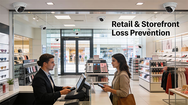 Retail CCTV security camera installation in Toronto
