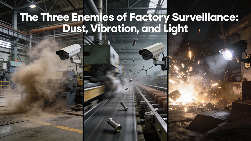 The Three Enemies of Factory Surveillance Dust Vibration Light