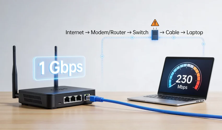 Why Is My 1 Gbps Internet Only Getting 2000 Mbps Over Ethernet