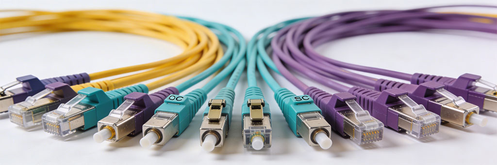 Fiber optic patch cables Canada — singlemode and multimode LC SC ST connectors