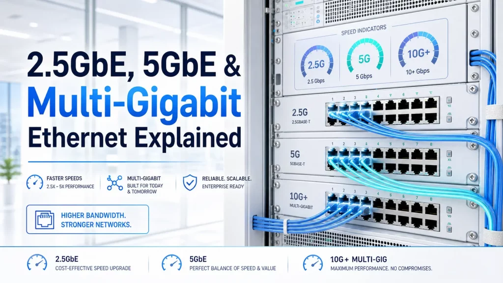 2.5GbE, 5GbE & Multi-Gigabit Ethernet Explained