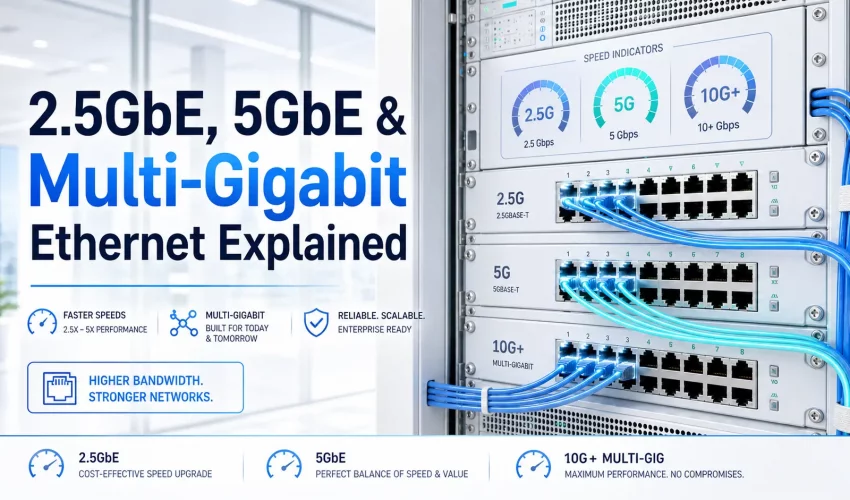 2.5GbE, 5GbE & Multi-Gigabit Ethernet Explained
