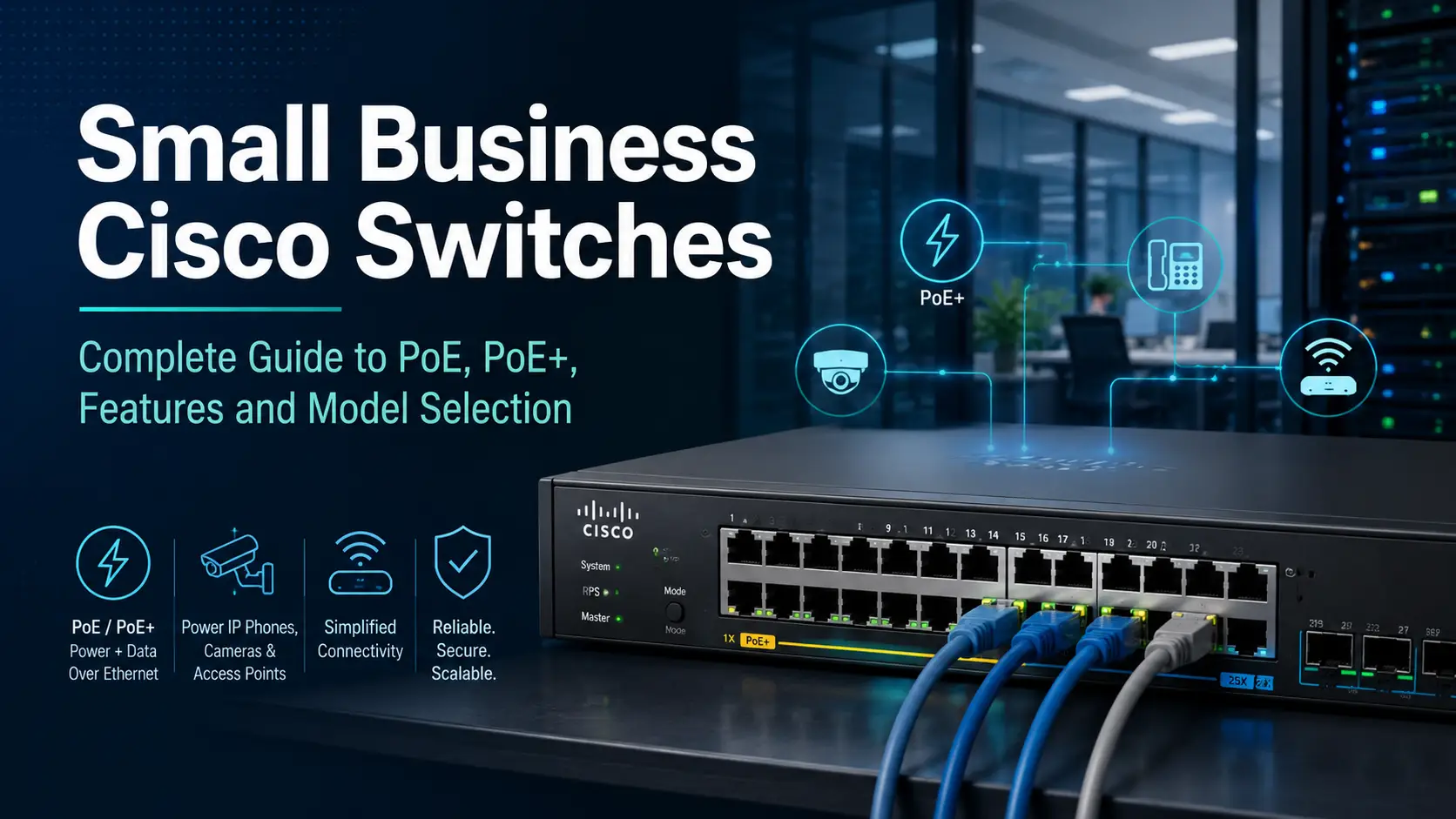 Small Business Cisco Switches Guide: PoE, PoE+, Features, Models and ...
