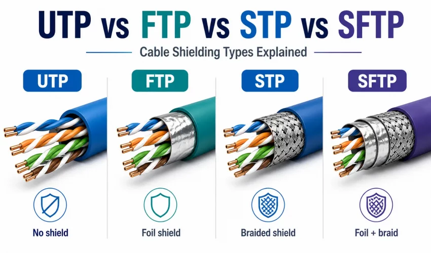 UTP vs FTP vs STP vs SFTP