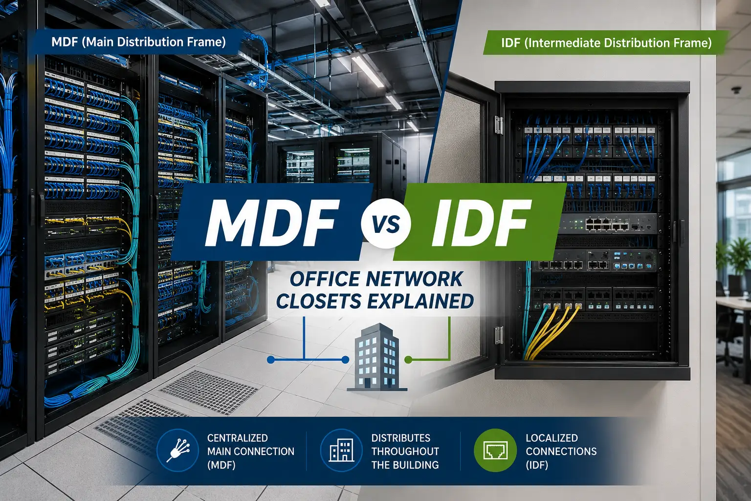What Is an MDF and IDF? A Simple Guide to Network Closets - Cablify