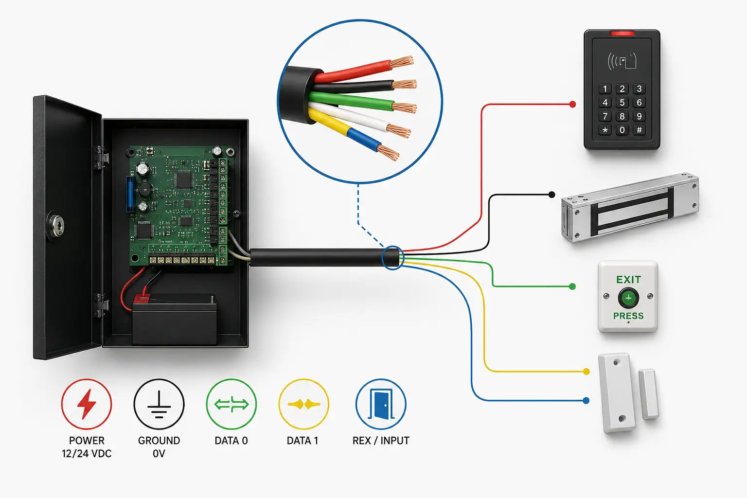 What is Banana or Composite Cable What is banana or composite cable in access control systems