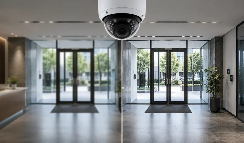 5MP vs 4K security camera image quality comparison for business