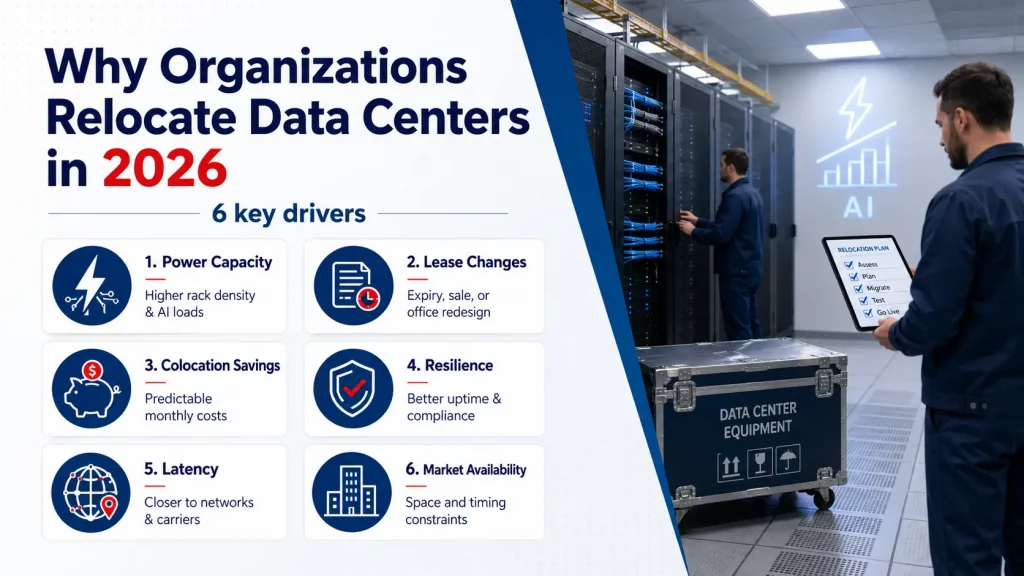 Why organizations relocate their data centers in 2026
