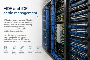 MDF and IDF cable management