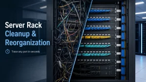 server rack cleanup